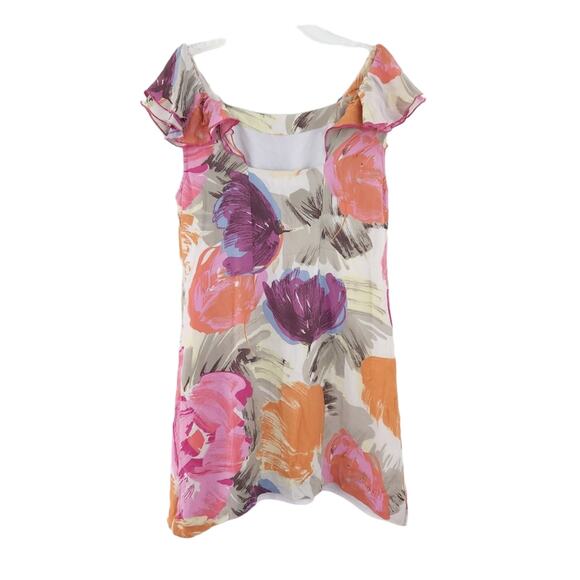 BCBG MaxAzria 100% Silk Dress Floral Size 8 Summer Spring Dress Sleeveless - Picture 3 of 6